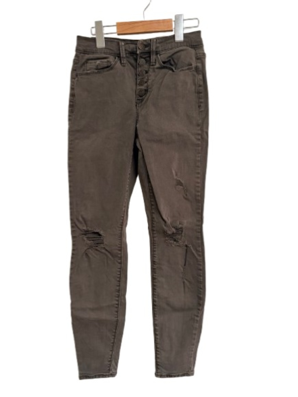 Mudd Skinny Button-Fly High rise Jeggings - Black